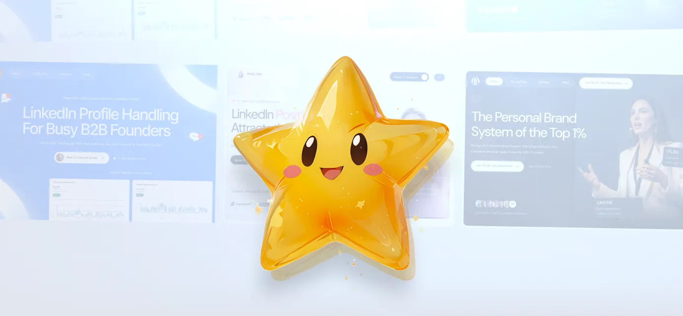glowing golden star with website textured background